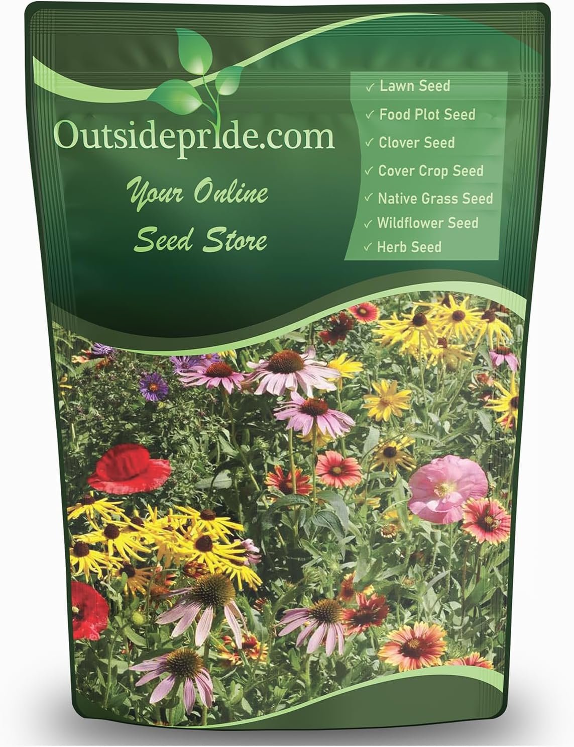 Outsidepride Midwest Wildflower Seed Mix – 1/4 Lb Premium Blend of Annual & Perennial Native Wildflower Seeds for Midwestern States, Attracts Pollinators, Low-Maintenance, Ideal for Meadows & Gardens
