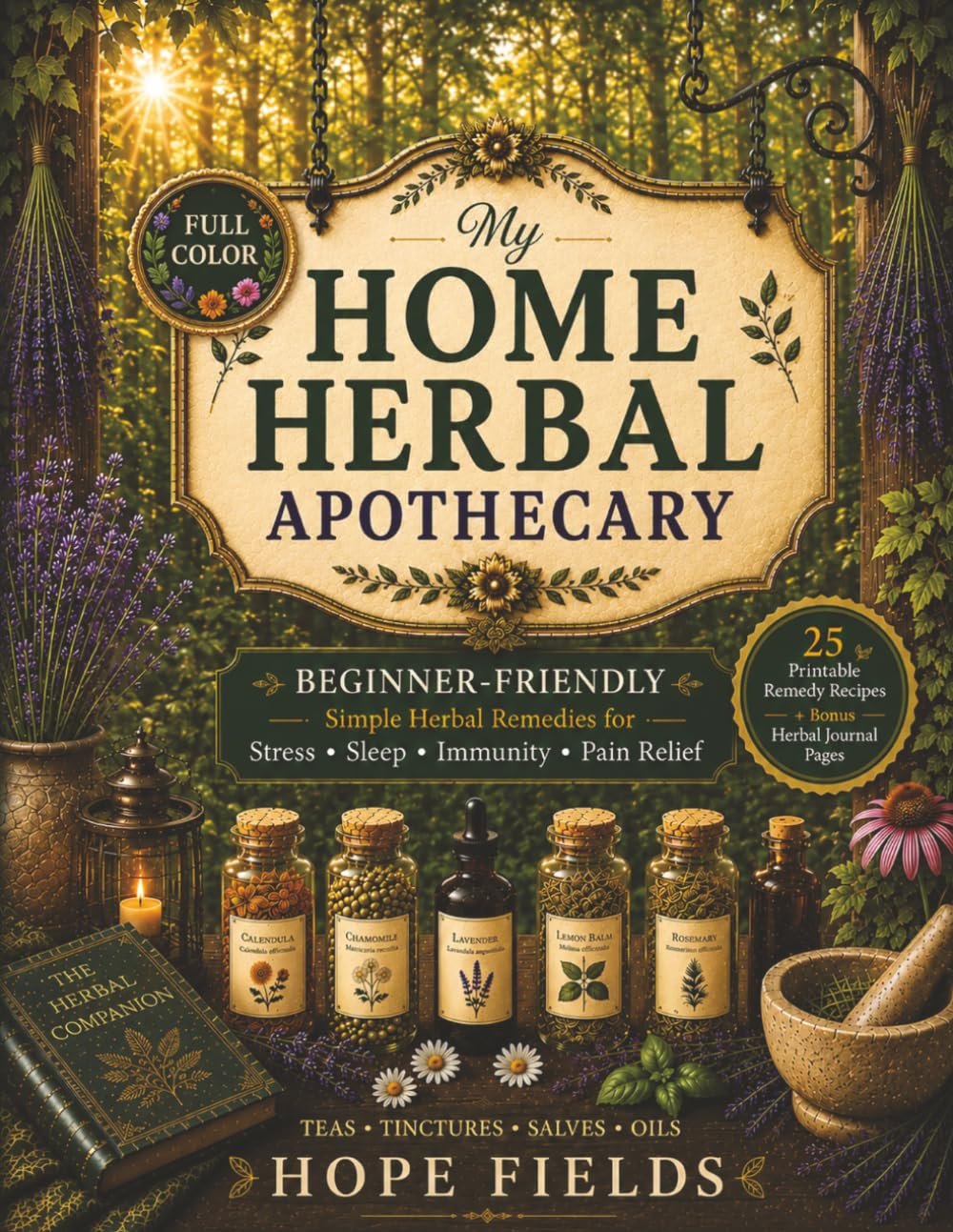 My Home Herbal Apothecary: A Beginner’s Guide to Holistic Remedies – Grow and Use Your Own Herbs for Stress, Sleep, Immunity & Pain Relief (My Home Herbal Apothecary Collection)