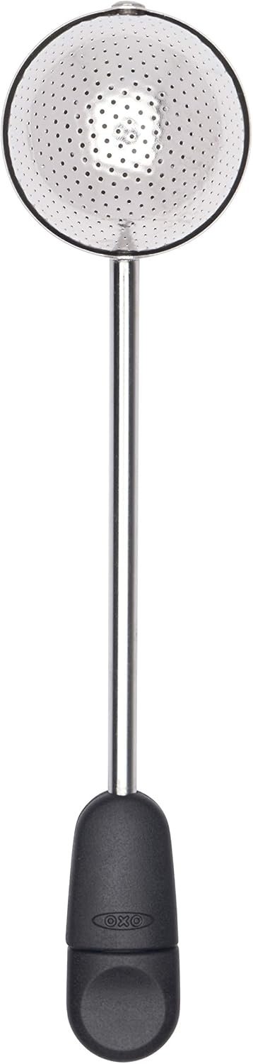 OXO Brew Twisting Ball Tea Infuser – Fine Mesh, Stainless Steel