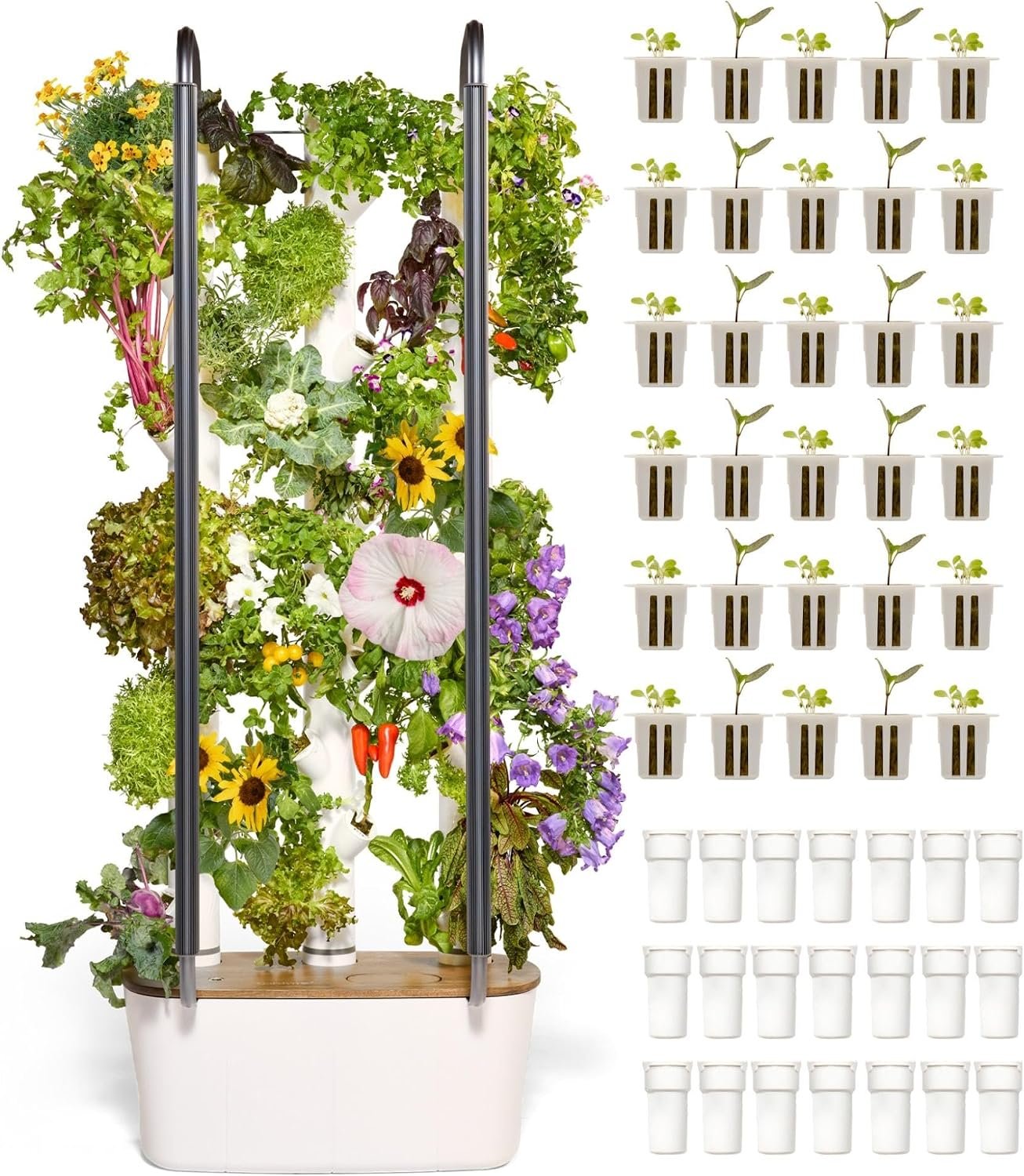 Gardyn Home 4 Vertical Hydroponics Growing System Kit – 30 Plants