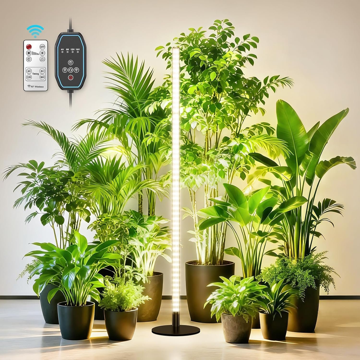 360° Grow Lights for Indoor Plants with Stand, Up to 67” Adjustable Height