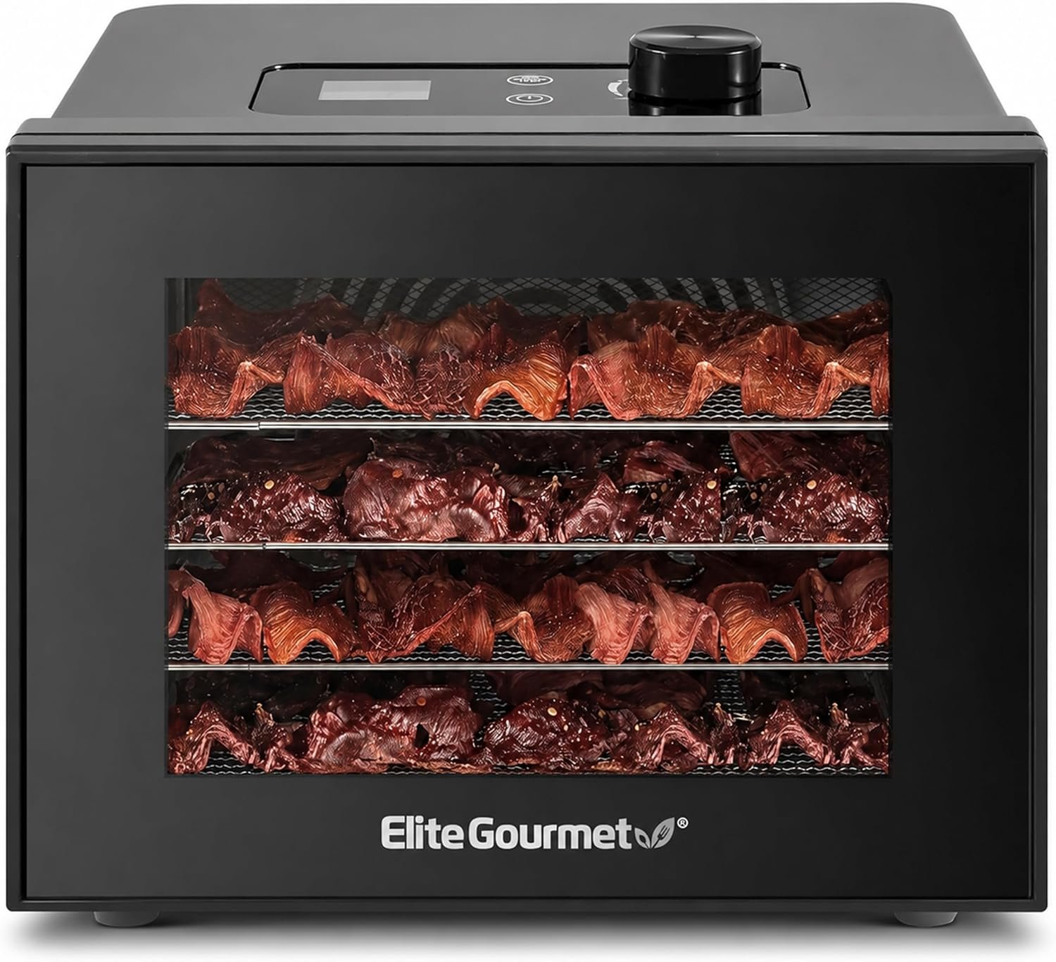 Elite Gourmet Food Dehydrator, Stainless Steel Trays, Adjustable Temp