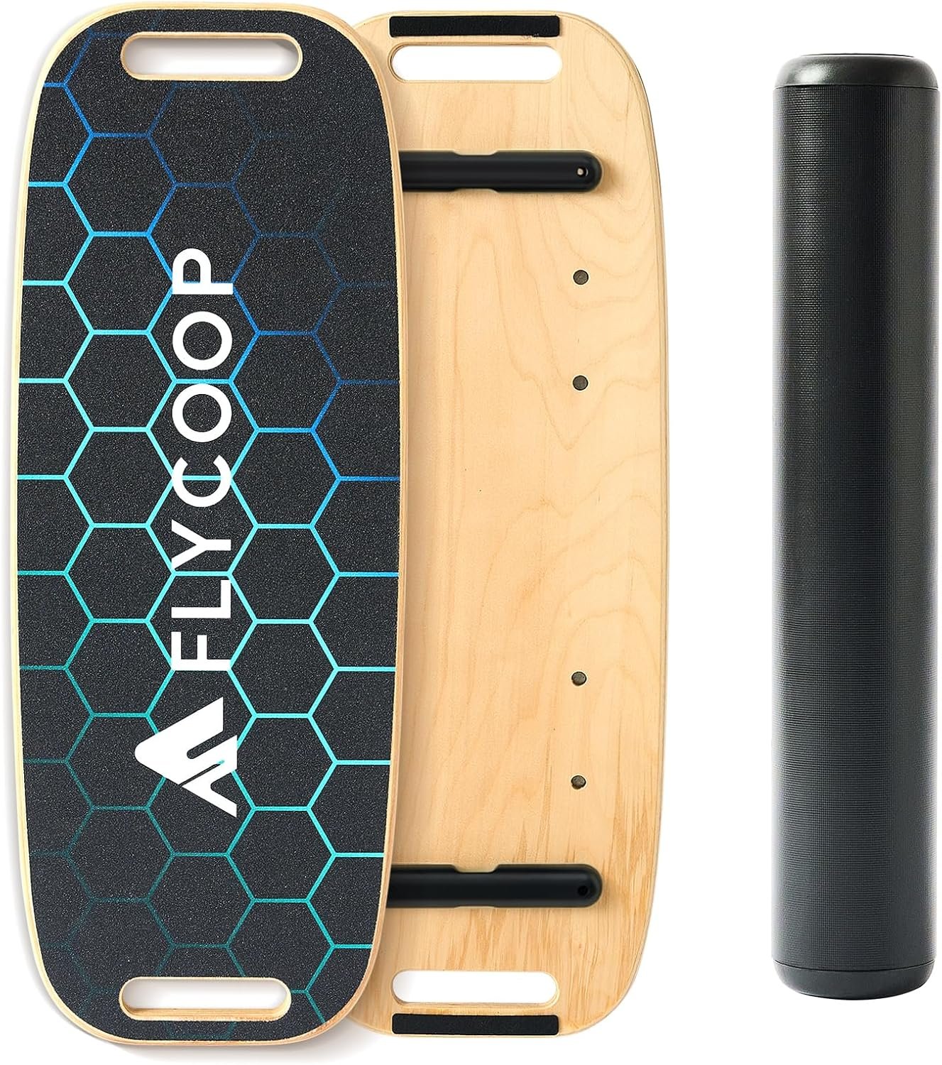 Balance Board for Adult with Adjustable Stoppers: 3 Modes Wobble Board with Roller Exercise Balancing Stability Trainer for Improve Balance Non Slip Surface