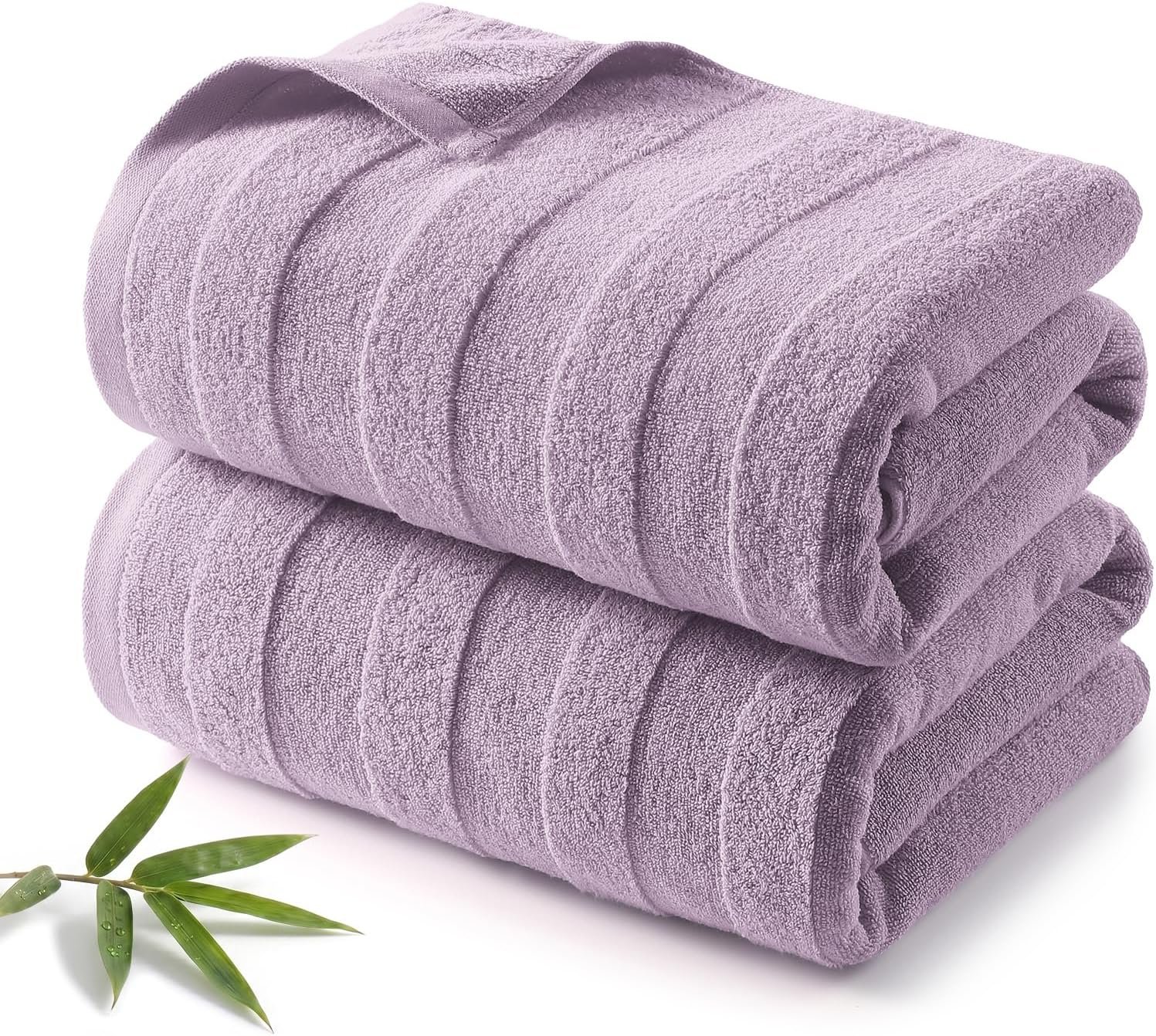 REDKISS Ultra Soft Viscose from Bamboo Bath Towels, 28 x 55 Inches, Purple