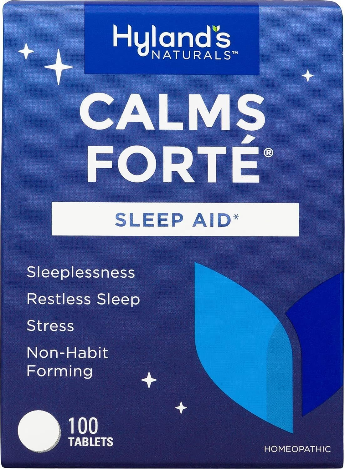Hyland’s Calms Forte, Natural Sleep Suppurt & Relief of Tension, 100ct