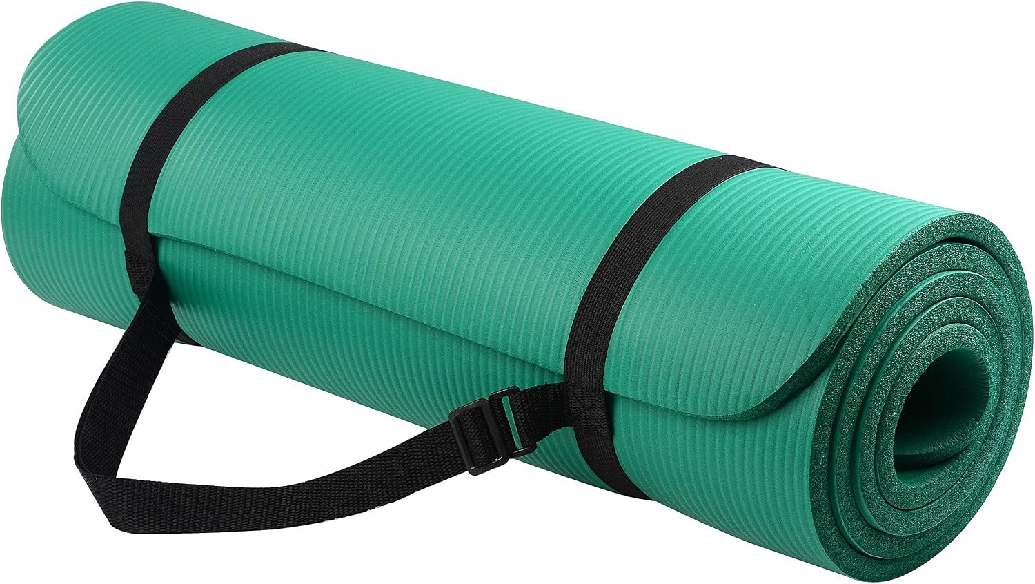 Fitvids 1/2-inch Thick High Density Exercise Yoga Mat with Carrying Strap