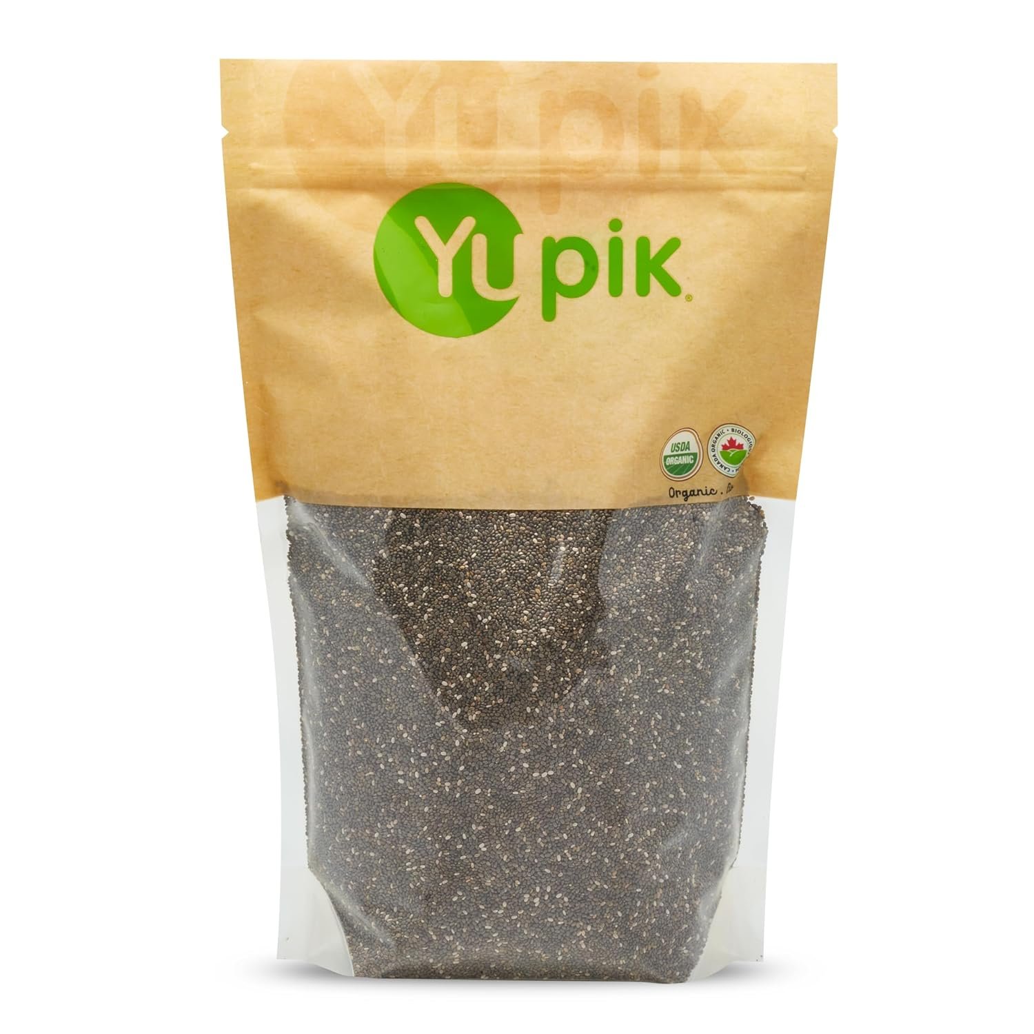 Yupik Organic Black Chia Seeds – 2.2 lb (35.2 oz)