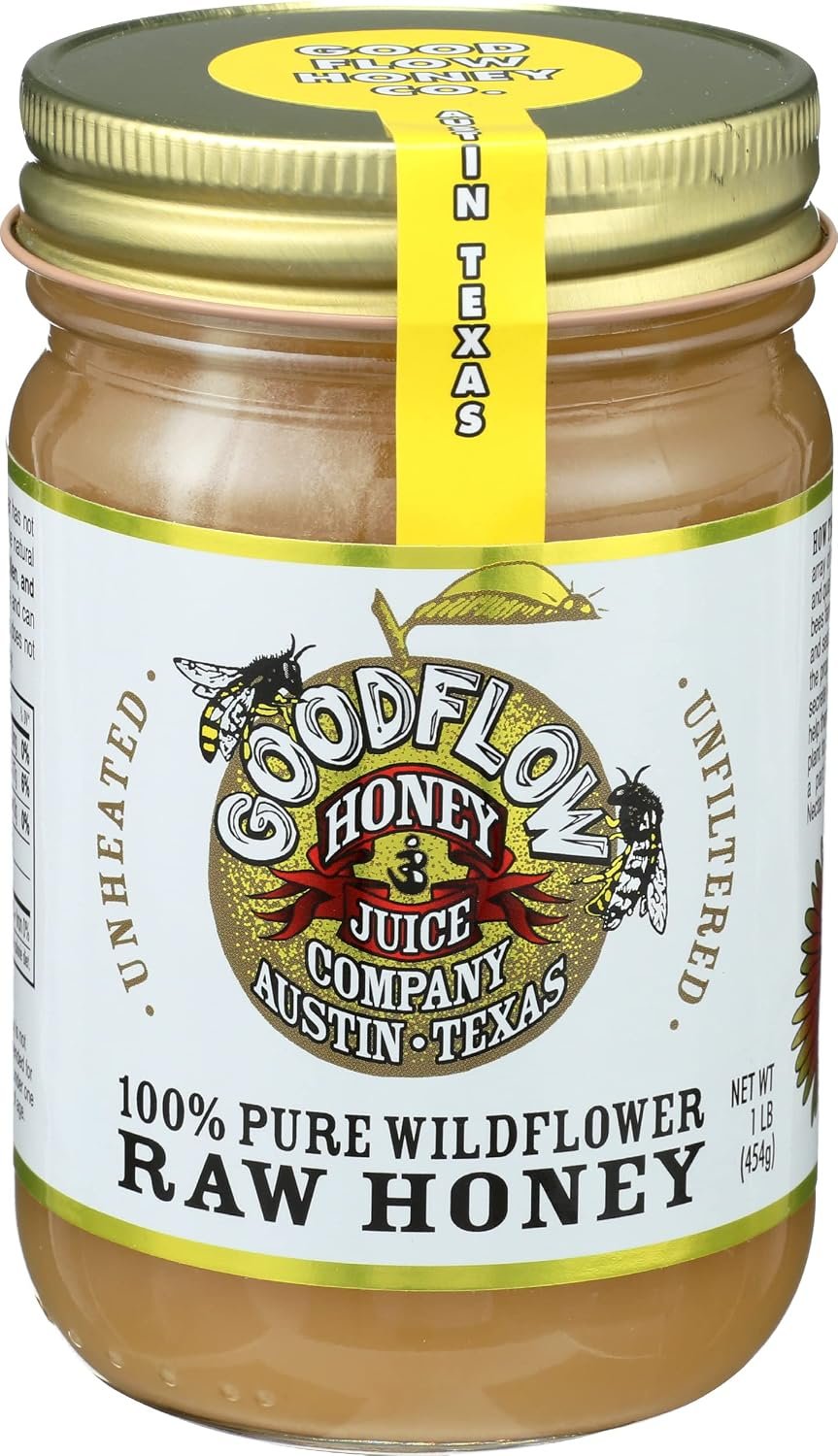GOODFLOW HONEY & JUICE Local Wildflower Honey, 16 FZ