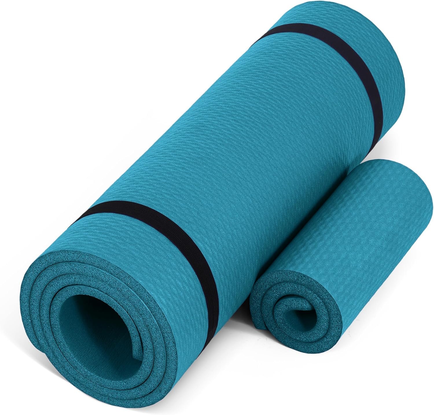 CAP Barbell 1/2-Inch High Density Exercise Yoga Mat with Strap | Multiple Options