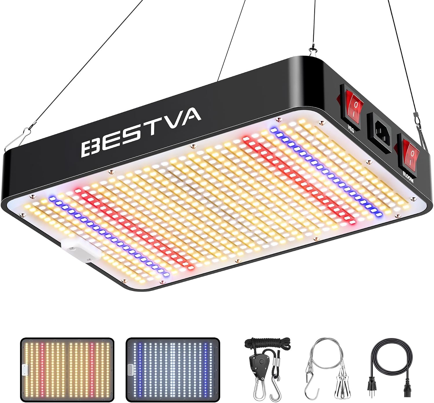 BESTVA DC1000 LED Grow Light, Full Spectrum Grow Lights for Indoor Plants