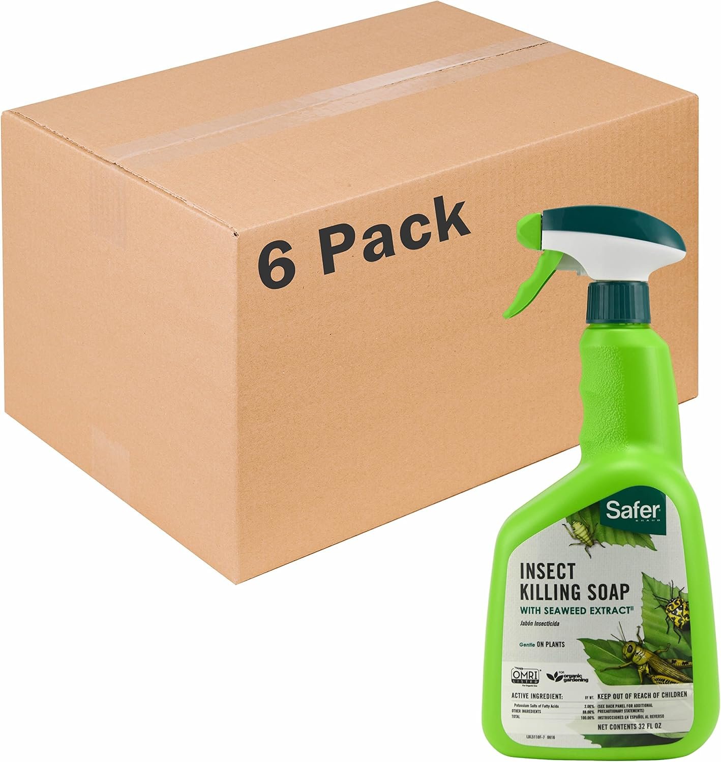 Safer Brand insect Killing Soap 32oz RTU – 6 pack 5110-6